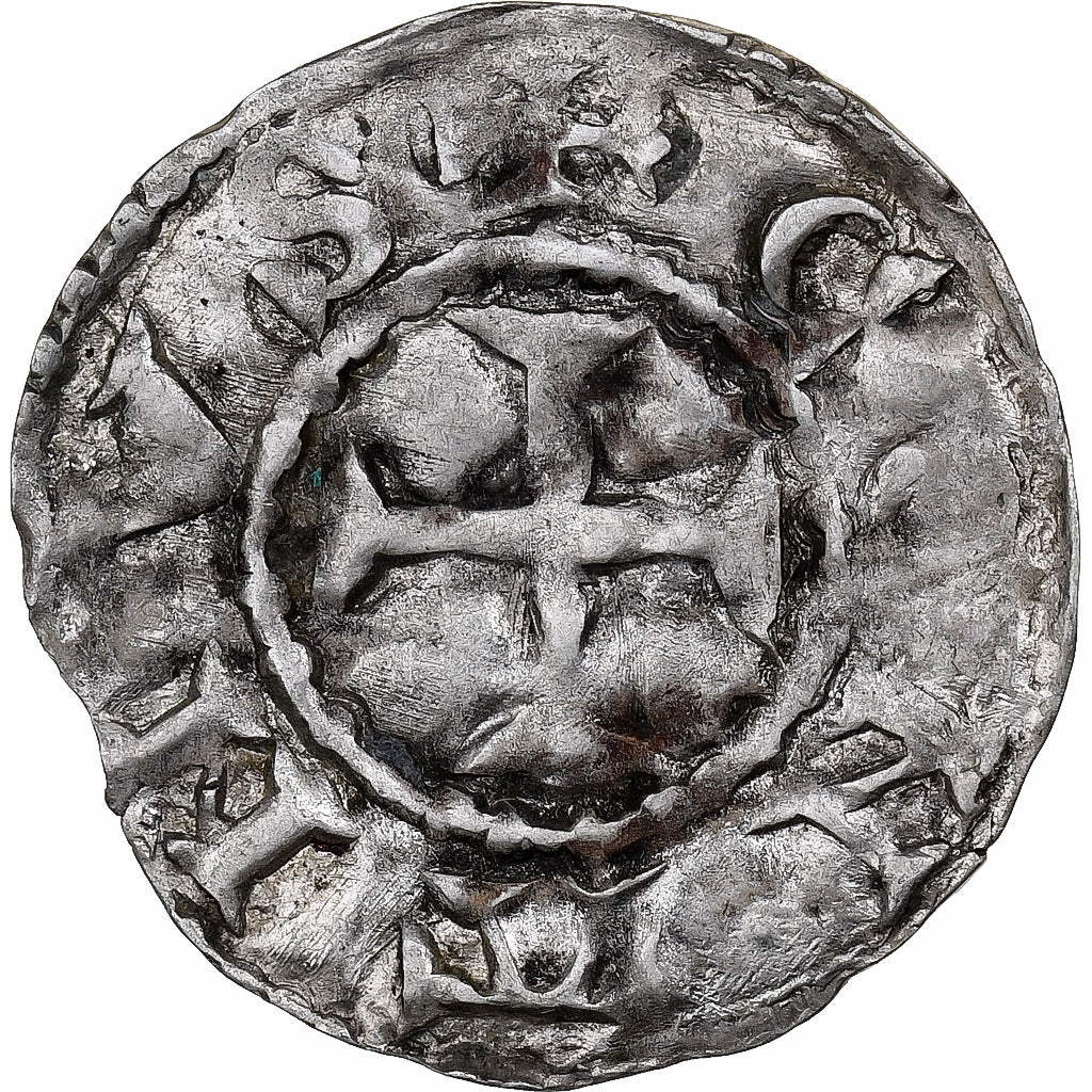 Duché de Bretagne, Conan IV, Denier, 1156-1166, Rennes, Billon, TTB, Boudeau:26
