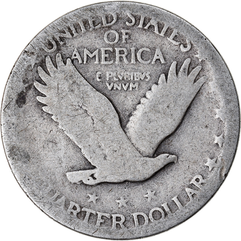 Moeda, Estados Unidos da América, Quarter, F(12-15), Prata, KM:145