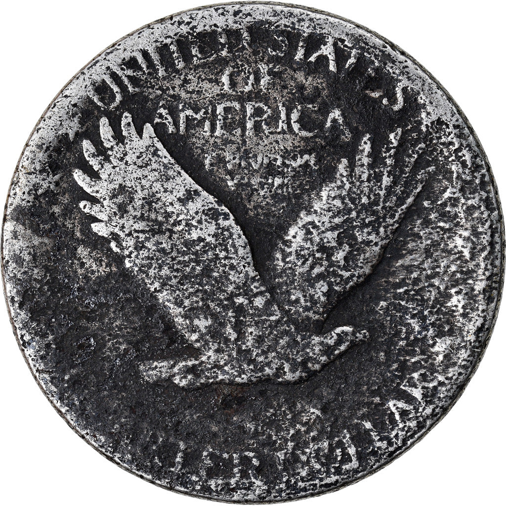 Moneda, Estados Unidos, Quarter, BC, Plata, KM:145