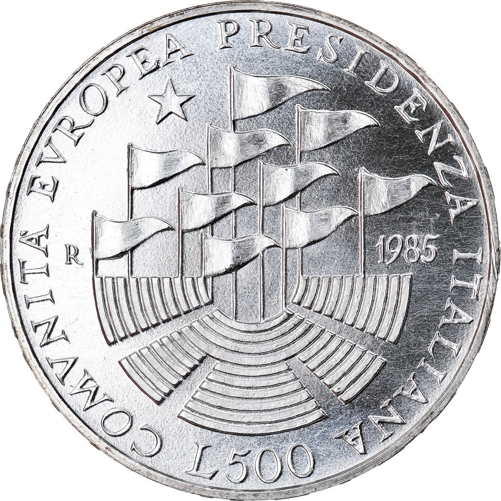 Moneta, Italia, 500 Lire, 1985, Rome, SPL, Argento, KM:115