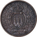 Monnaie, San Marino, 10 Centesimi, 1936, Rome, SUP, Bronze, KM:13