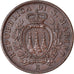 Monnaie, San Marino, 10 Centesimi, 1937, Rome, SUP, Bronze, KM:13