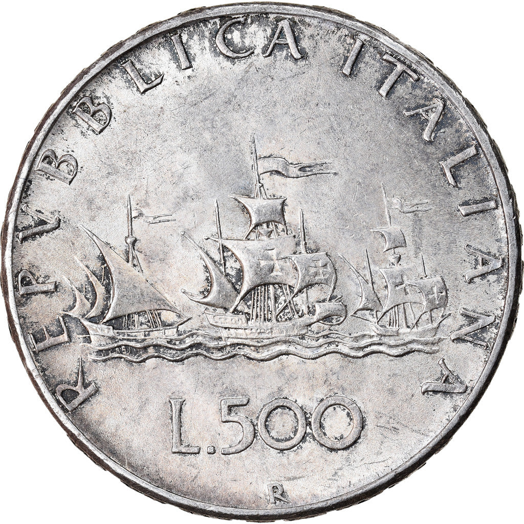 Coin, Italy, 500 Lire, 1966, Rome, MS(60-62), Silver, KM:98