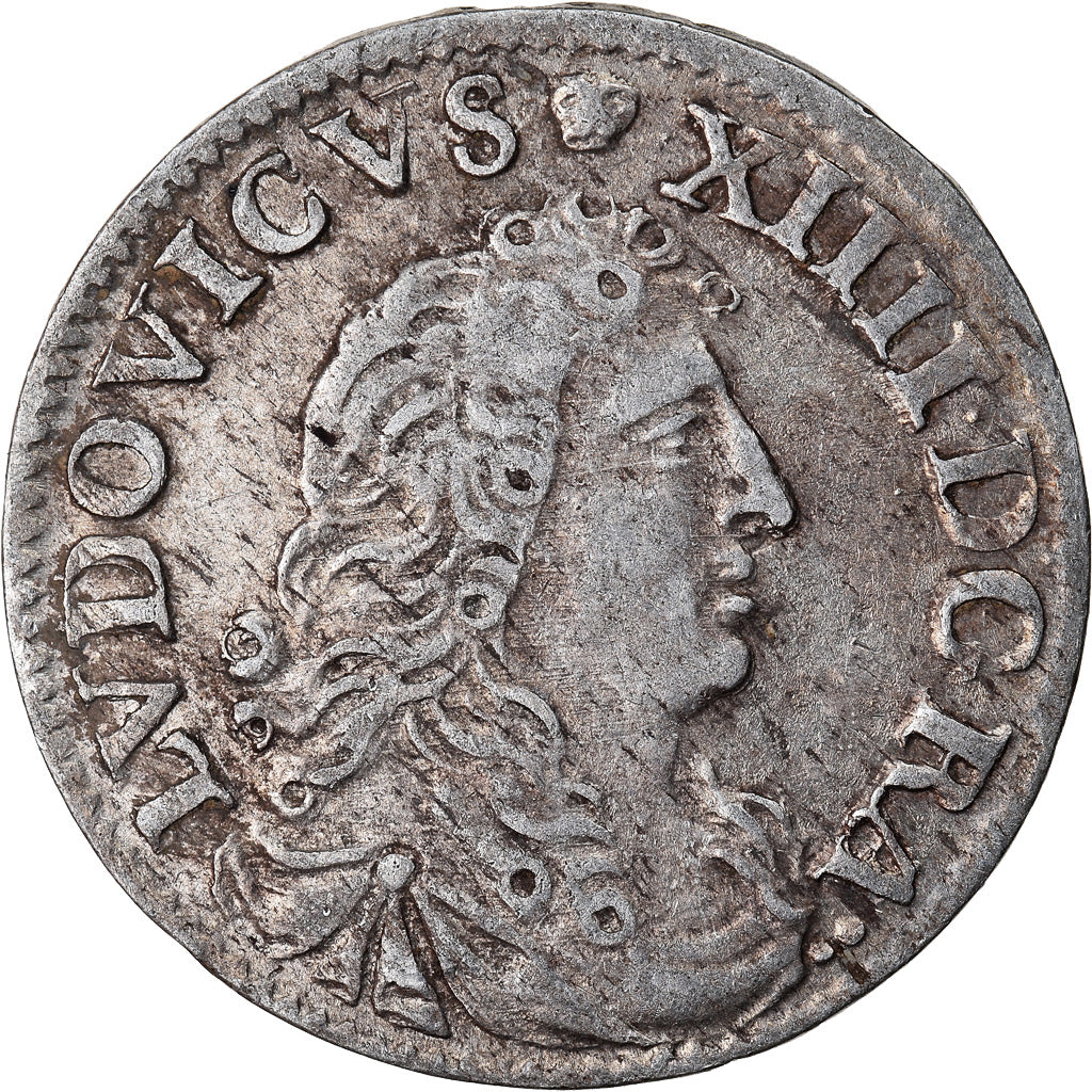 Moneta, Francja, Louis XIV, 4 Sols dits « des Traitants », 4 Sols, 1677