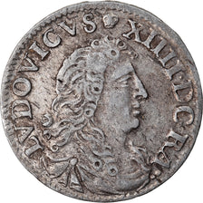 Moneta, Francja, Louis XIV, 4 Sols dits « des Traitants », 4 Sols, 1677