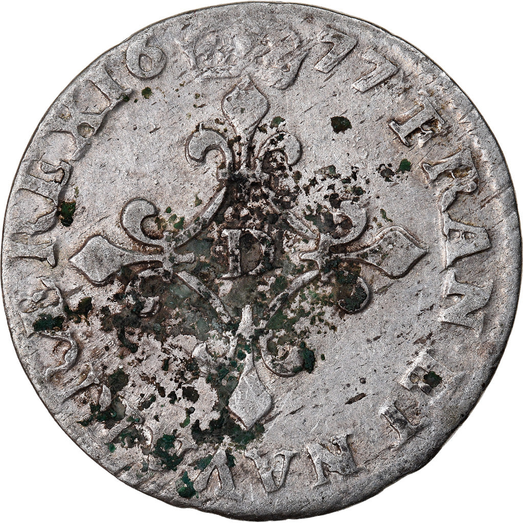 Moneta, Francja, Louis XIV, 4 Sols dits « des Traitants », 4 Sols, 1677
