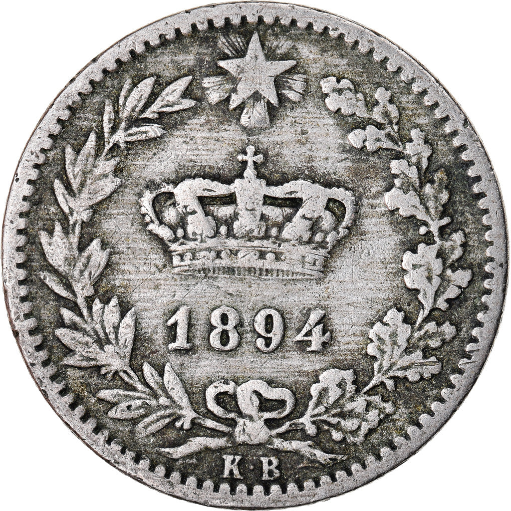 Moeda, Itália, Umberto I, 20 Centesimi, 1894, Berlin, VF(30-35), Cobre-níquel