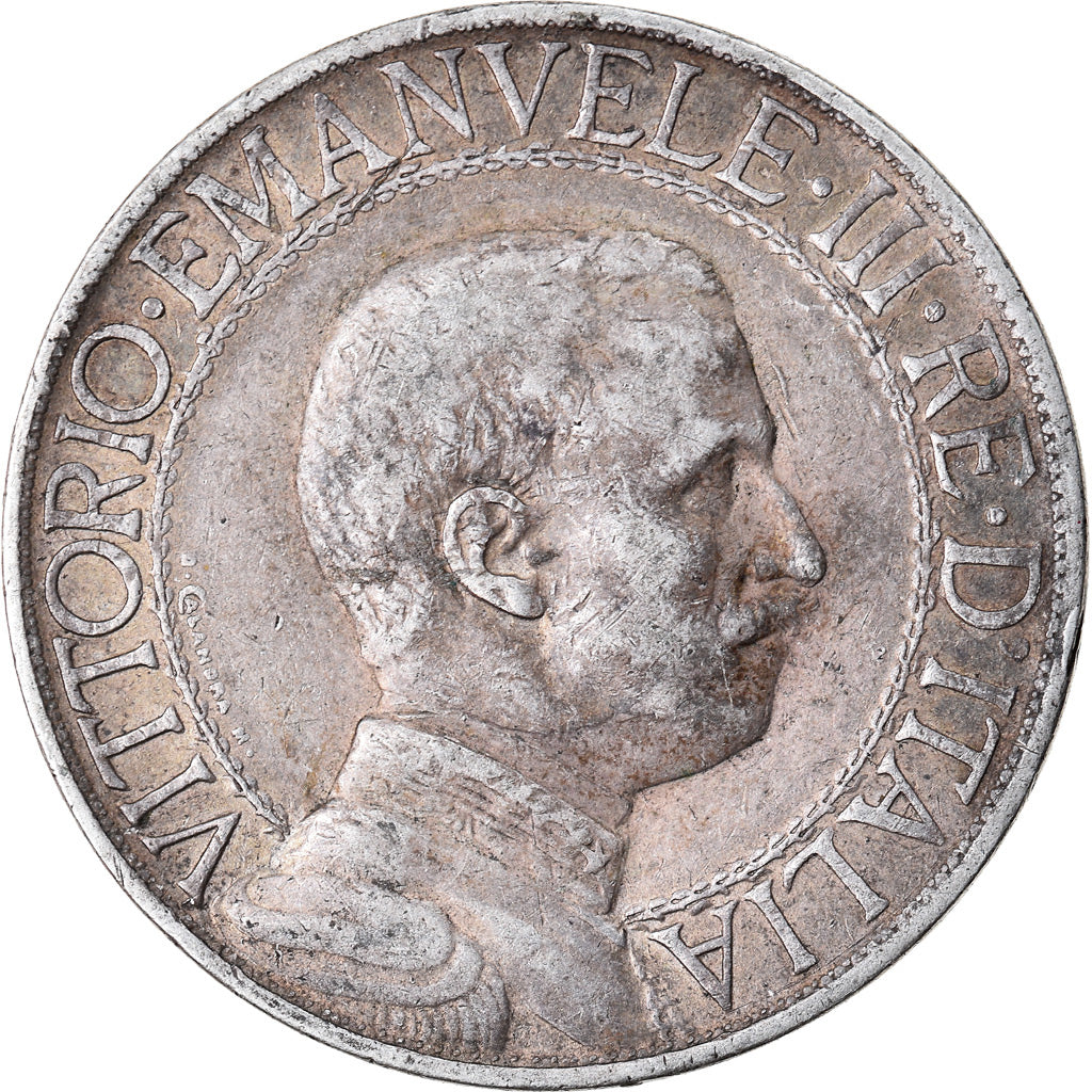 Moneta, Italia, Vittorio Emanuele III, Lira, 1913, Rome, MB+, Argento, KM:45