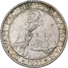 Saint Marin , 20 Lire, 1931, Rome, Argent, TTB, KM:11