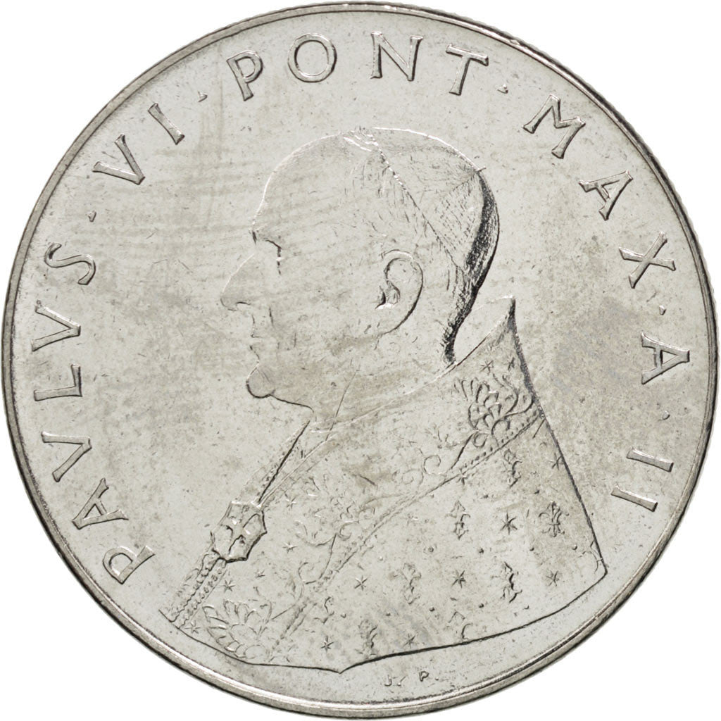 Coin, VATICAN CITY, Paul VI, 100 Lire, 1964, MS(63), Stainless Steel, KM:82.2