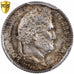 Francja, Louis Philippe I, 25 Centimes, 1845, Rouen, Srebro, PCGS, MS64