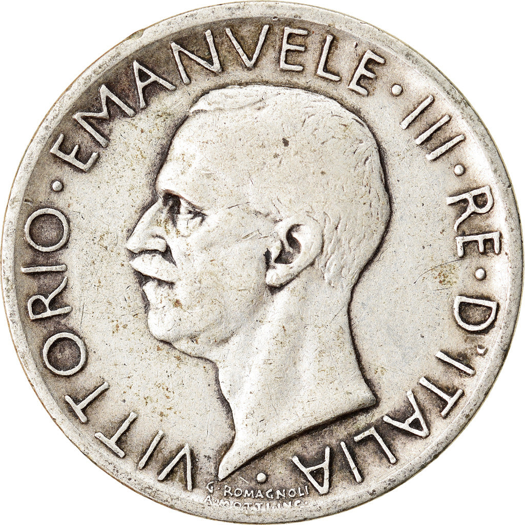 Münze, Italien, Vittorio Emanuele III, 5 Lire, 1929, Rome, S+, Silber, KM:67.2