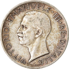 Moneta, Italia, Vittorio Emanuele III, 5 Lire, 1929, Rome, BB+, Argento, KM:67.2