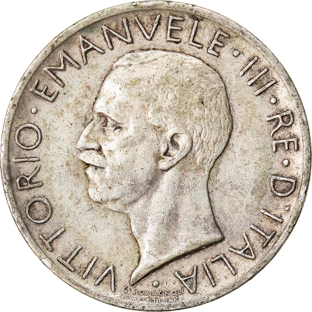 Coin, Italy, Vittorio Emanuele III, 5 Lire, 1930, Rome, VF(30-35), Silver