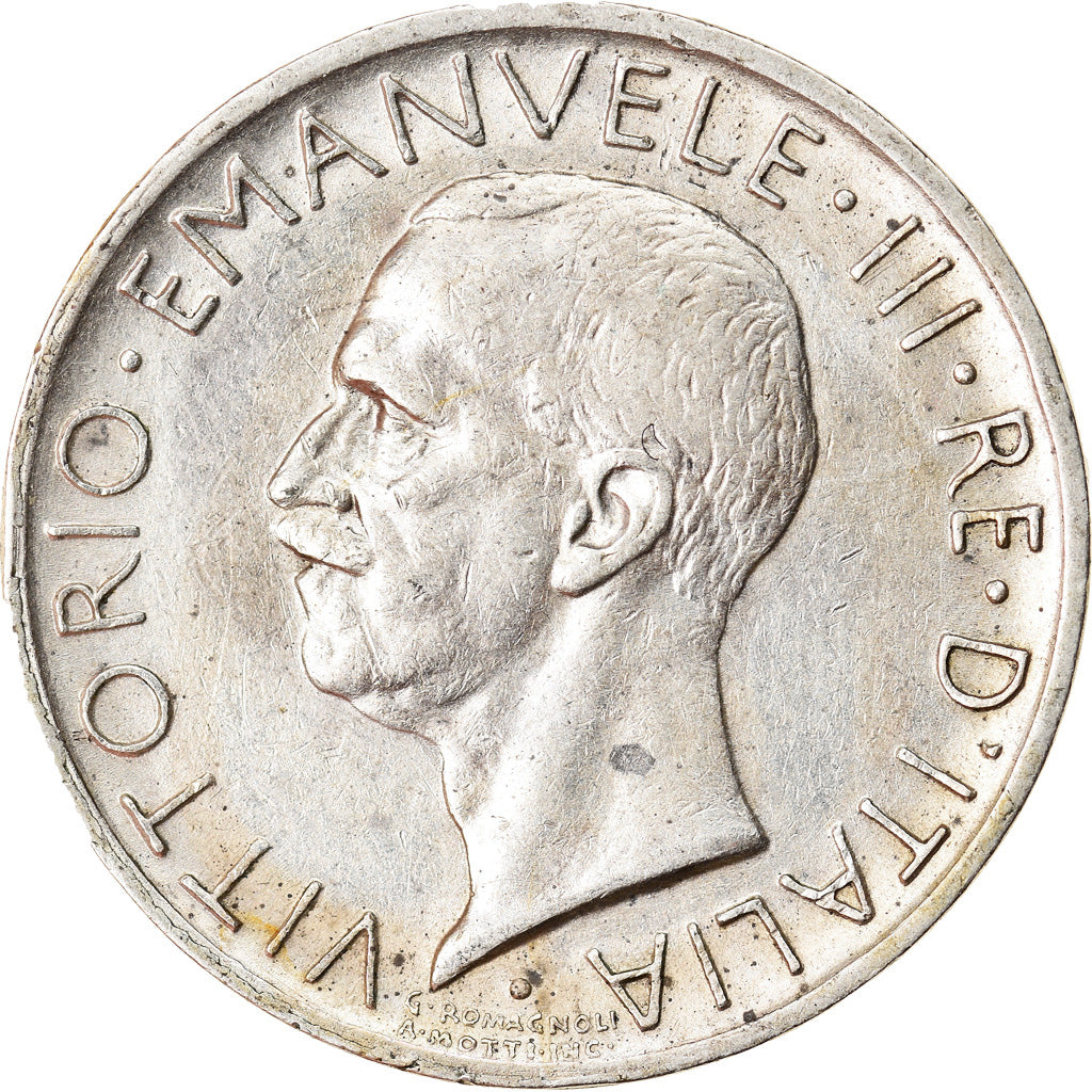 Coin, Italy, Vittorio Emanuele III, 5 Lire, 1930, Rome, EF(40-45), Silver