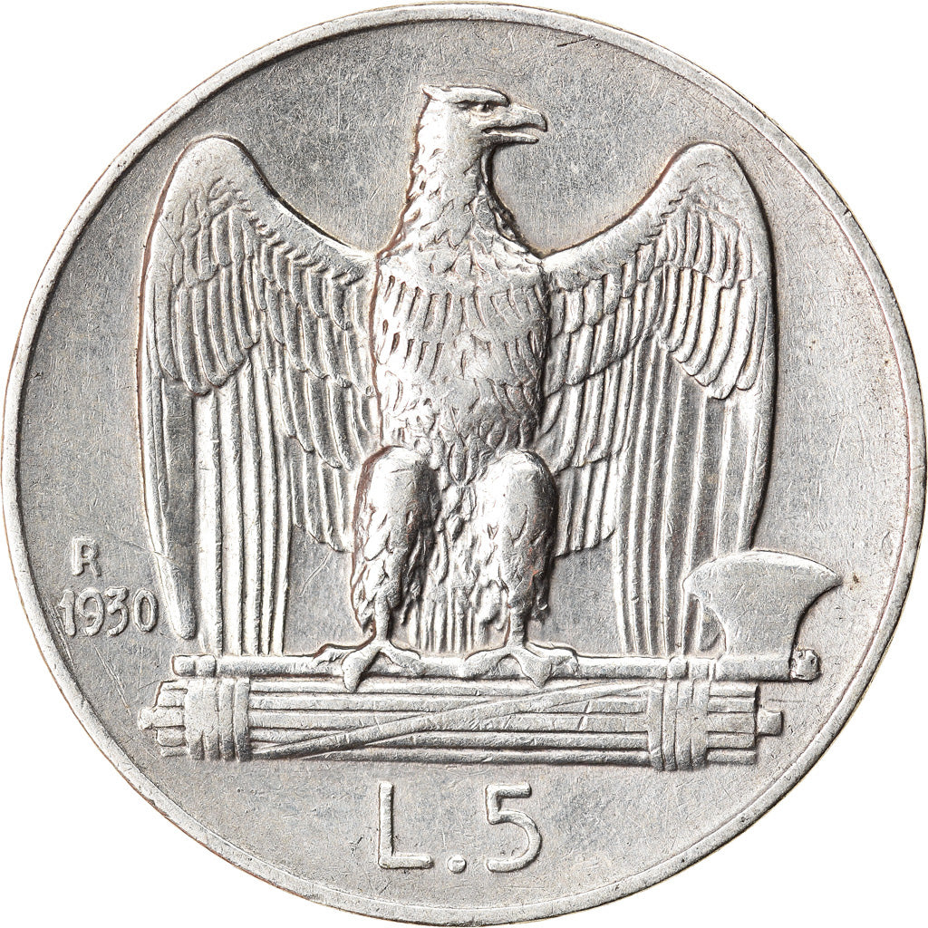 Münze, Italien, Vittorio Emanuele III, 5 Lire, 1930, Rome, SS, Silber, KM:67.1