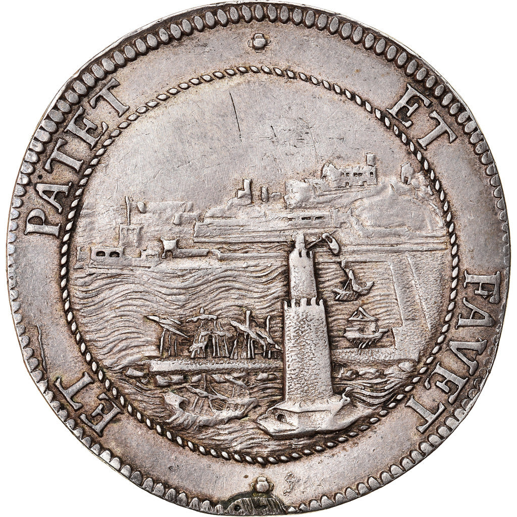 Grand Duchy of Tuscany, Cosimo III, Tollero, 1704, Livorno, Zilver, ZF, KM:16.5