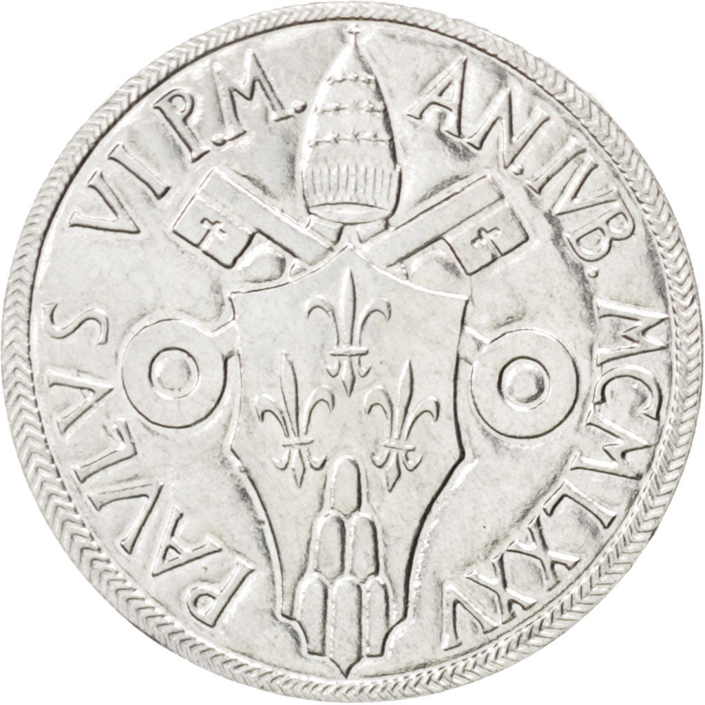 Coin, VATICAN CITY, Paul VI, 5 Lire, 1975, MS(63), Aluminum, KM:126