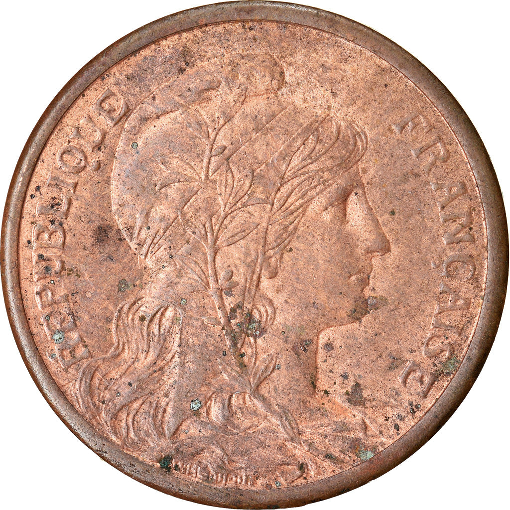 Moneda, Francia, Dupuis, 2 Centimes, 1911, Paris, FDC, Bronce, KM:841