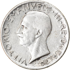 Coin, Italy, Vittorio Emanuele III, 5 Lire, 1927, Rome, VF(30-35), Silver