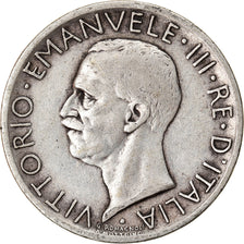 Moneta, Italia, Vittorio Emanuele III, 5 Lire, 1927, Rome, MB+, Argento, KM:67.2