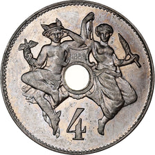 Frankreich, 4 Centimes TM, Théodore Michelin, 1889, Paris, Pattern
