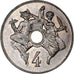 Frankreich, 4 Centimes TM, Théodore Michelin, 1889, Paris, Pattern