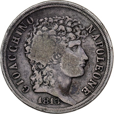 Kingdom of the Two Sicilies, Joachim Murat, 2 Lire, 1813, Naples, Silber, S