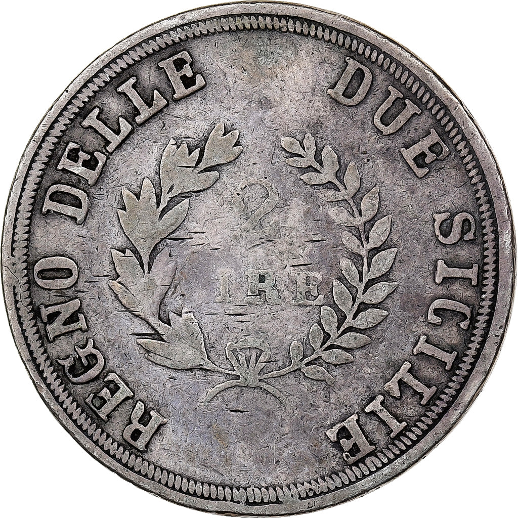 Kingdom of the Two Sicilies, Joachim Murat, 2 Lire, 1813, Naples, Silber, S