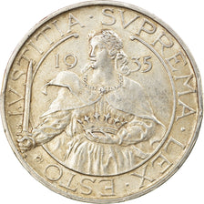 Coin, San Marino, 10 Lire, 1935, Rome, AU(55-58), Silver, KM:10