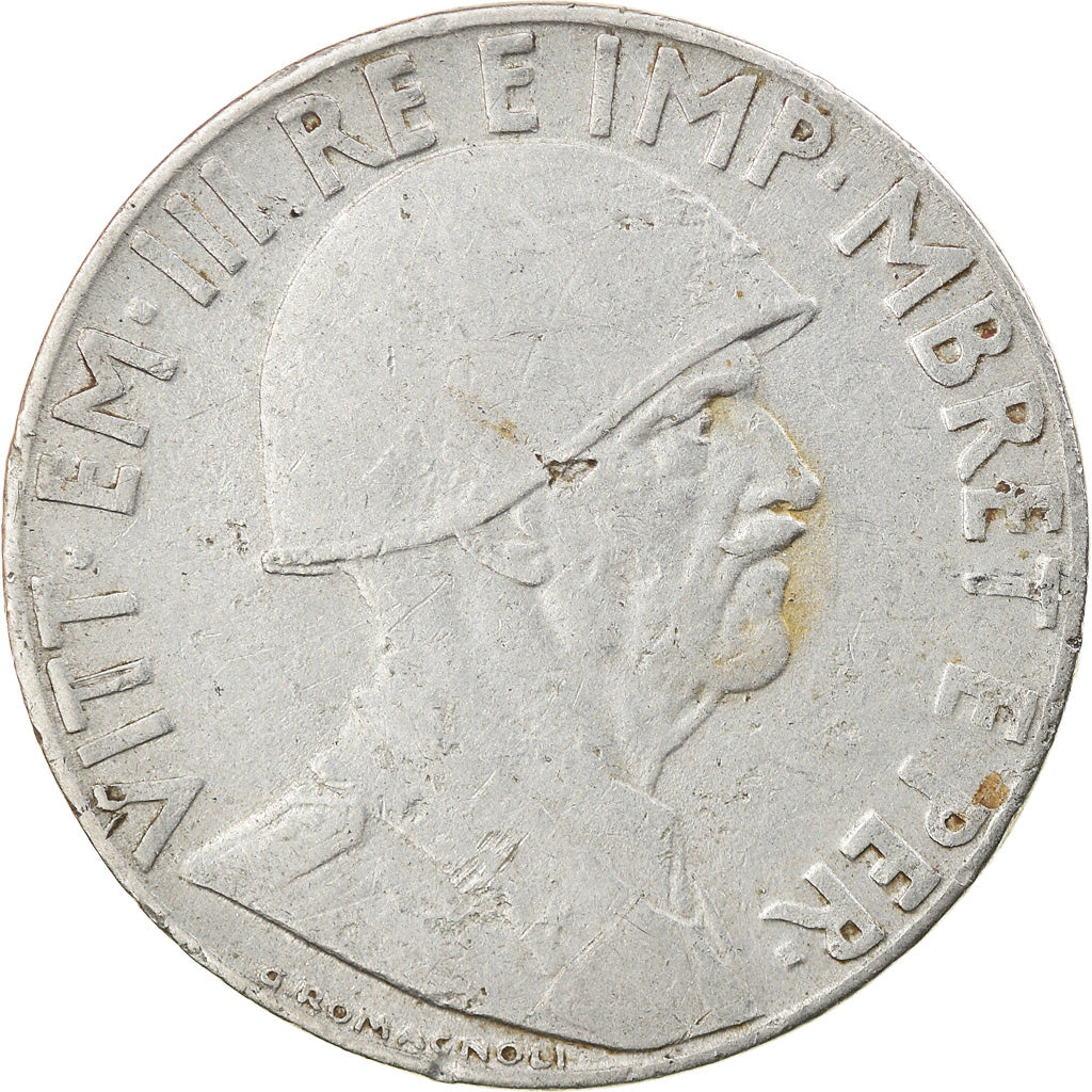 Moeda, Albânia, Vittorio Emanuele III, 0.20 Lek, 1941, Rome, EF(40-45), Aço