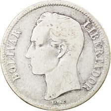 Coin, Venezuela, Bolivar, 1954, Philadelphia, VF(30-35), Silver, KM:37