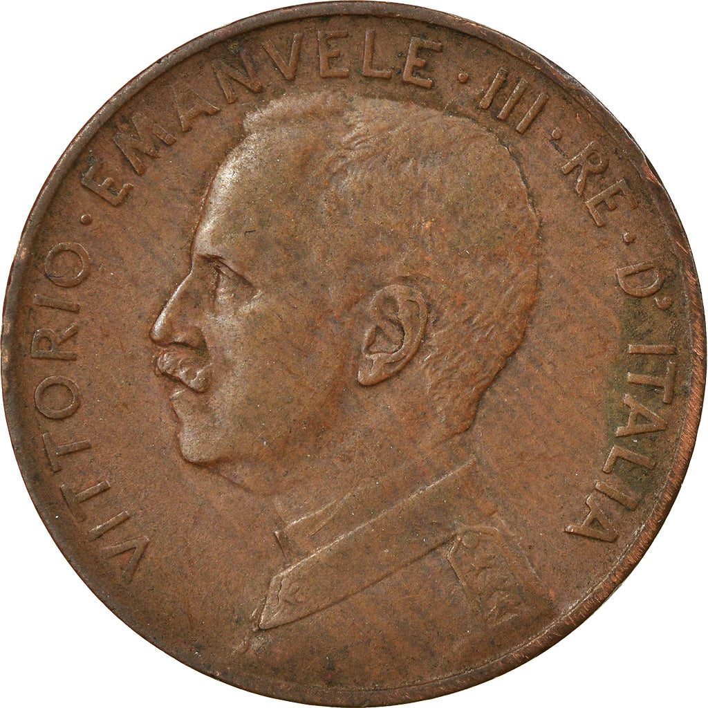 Moneda, Italia, Vittorio Emanuele III, 2 Centesimi, 1917, Rome, BC+, Bronce