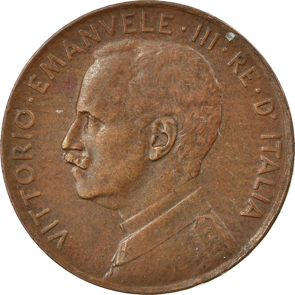 Moneda, Italia, Vittorio Emanuele III, 2 Centesimi, 1917, Rome, MBC+, Bronce