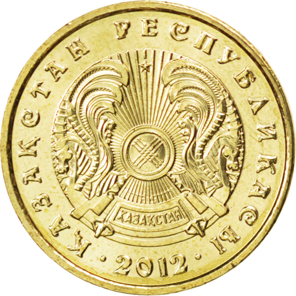Moneta, Kazakistan, 5 Tenge, 2012, SPL, Nichel-ottone, KM:24