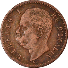 Moneta, Włochy, Umberto I, 2 Centesimi, 1898, Rome, VF(30-35), Miedź, KM:30