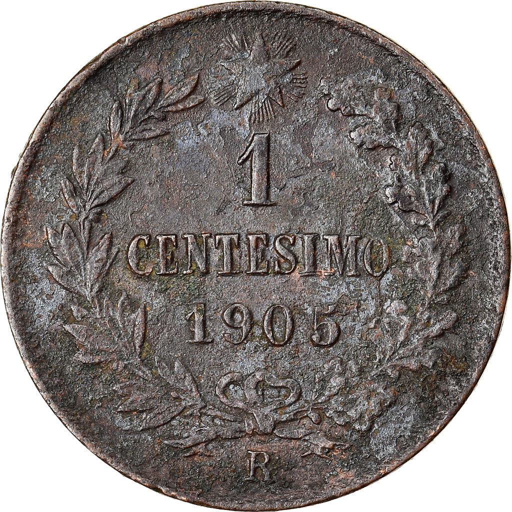Moneta, Italia, Vittorio Emanuele III, Centesimo, 1905, Rome, BB, Bronzo, KM:35