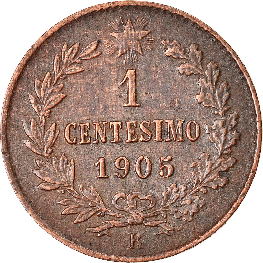 Moneda, Italia, Vittorio Emanuele III, Centesimo, 1905, Rome, MBC, Bronce, KM:35
