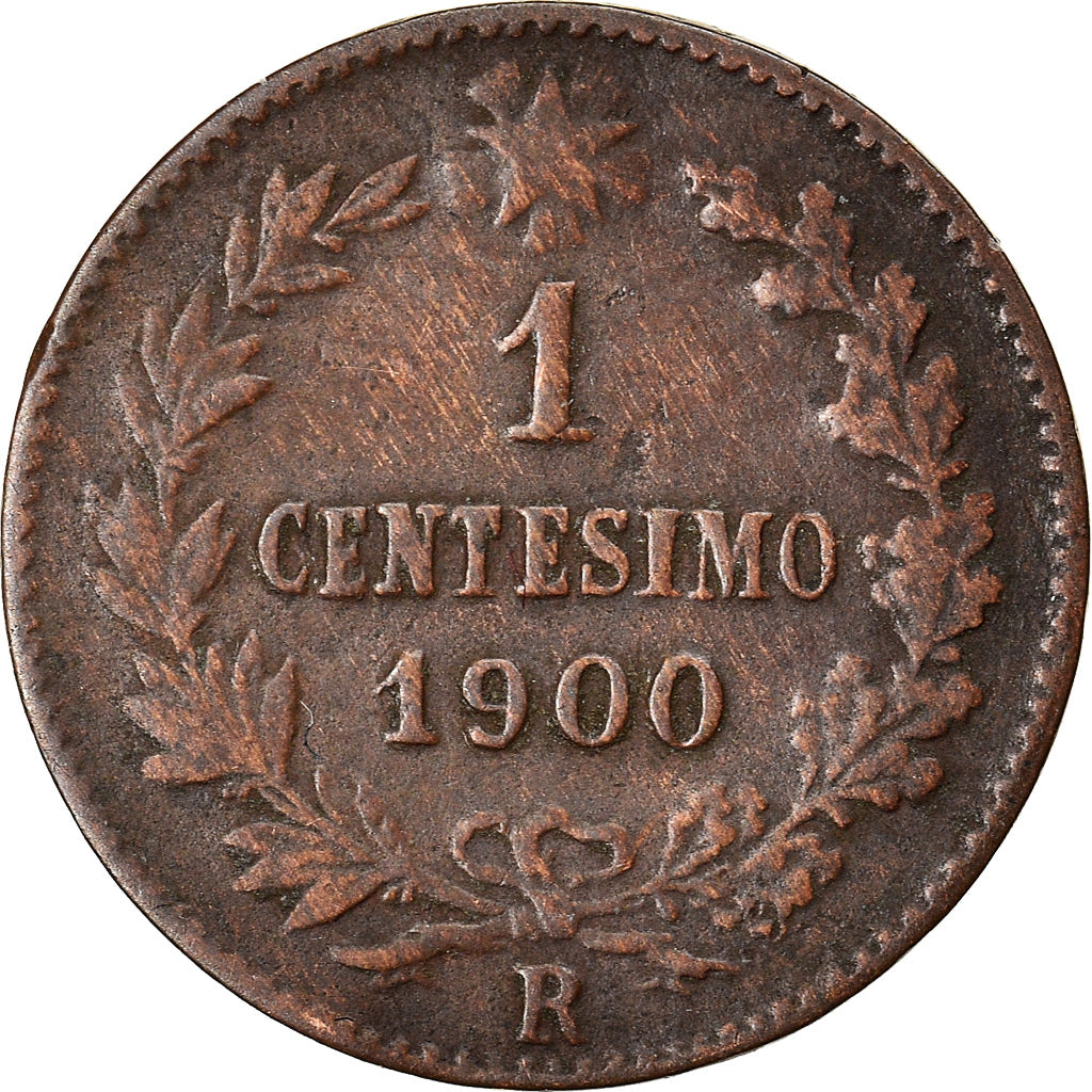 Munten, Italië, Umberto I, Centesimo, 1900, Rome, FR+, Koper, KM:29