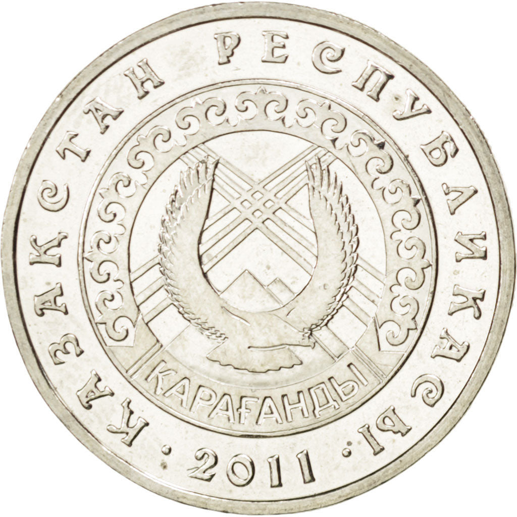 Coin, Kazakhstan, 50 Tenge, 2011, MS(63), Copper-nickel, KM:209