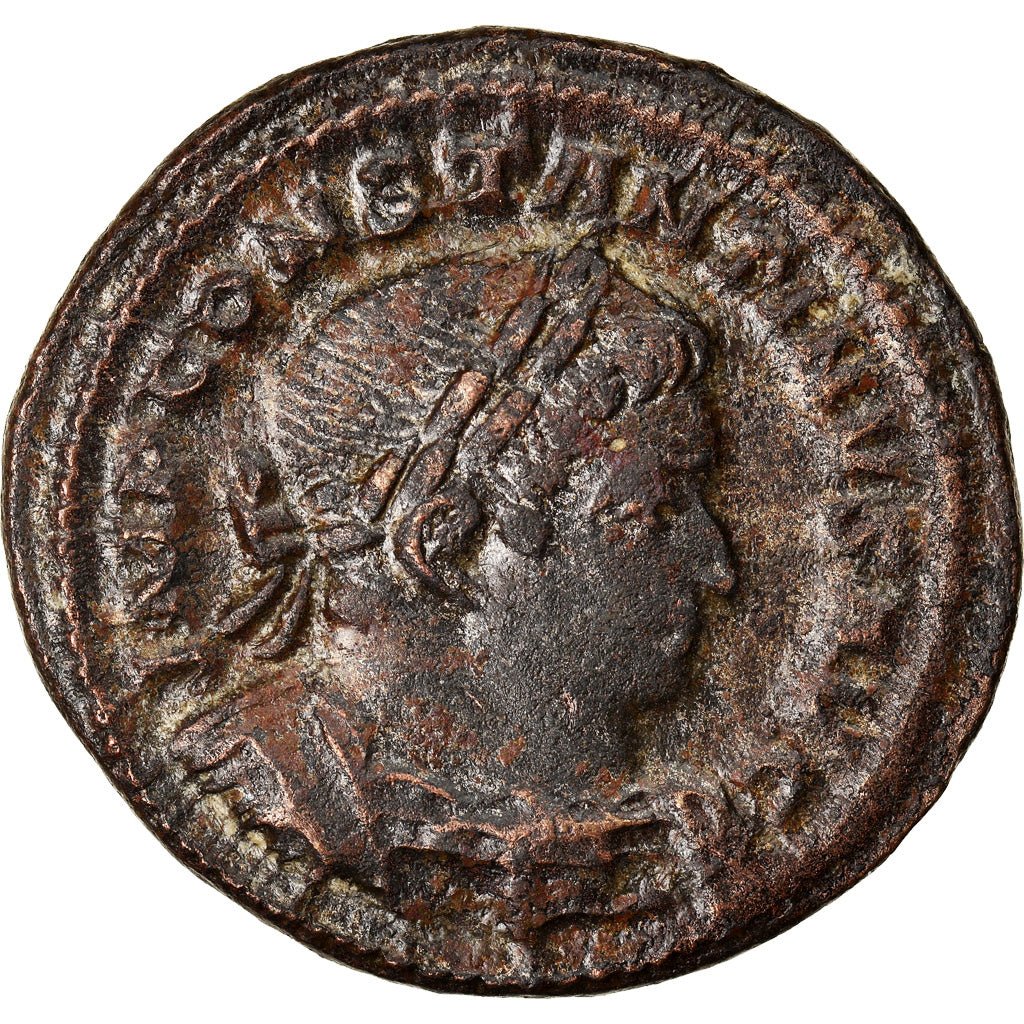 Roman Empire, Constantine I, Nummus, 310-313, Trier, Rare, Copper, EF(40-45)