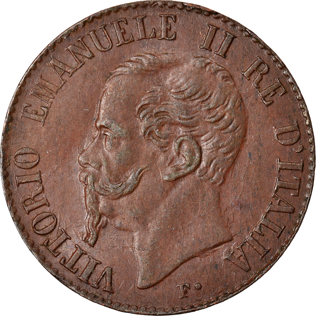 Münze, Italien, Vittorio Emanuele II, Centesimo, 1867, Milan, SS+, Kupfer