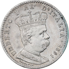 Erytrea, Umberto I, Lira, 1891, Rome, Srebro, AU(50-53), KM:2