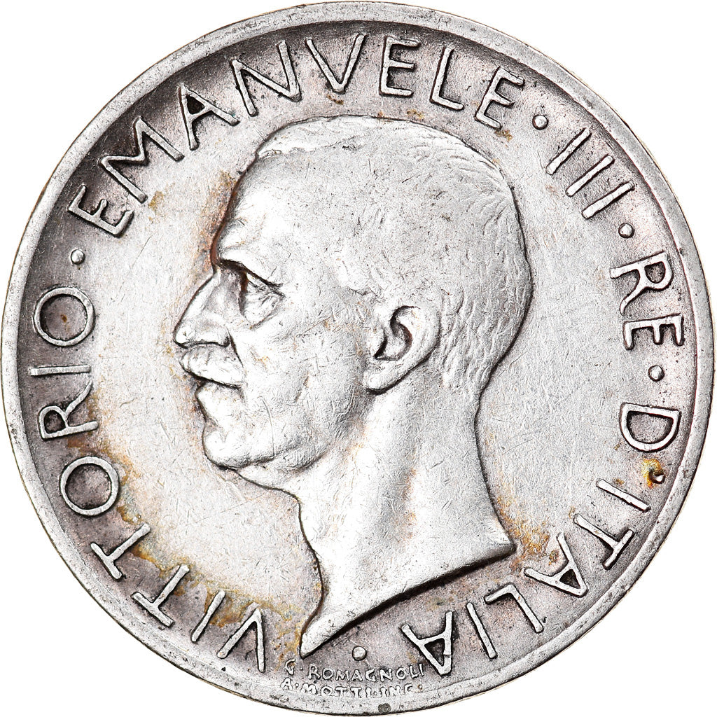 Monnaie, Italie, Vittorio Emanuele III, 5 Lire, 1929, Rome, TTB+, Argent