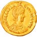 Galla Placidia, Solidus, 426-430, Ravenne, Extrêmement rare, Or, TTB+, RIC:2012