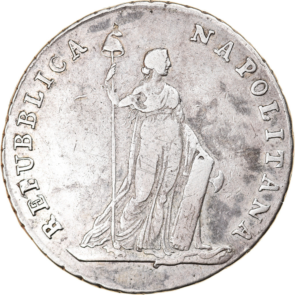 Neapolitan Republic, 12 Carlini, An VII (1799), Naples, Zilver, FR, KM:233