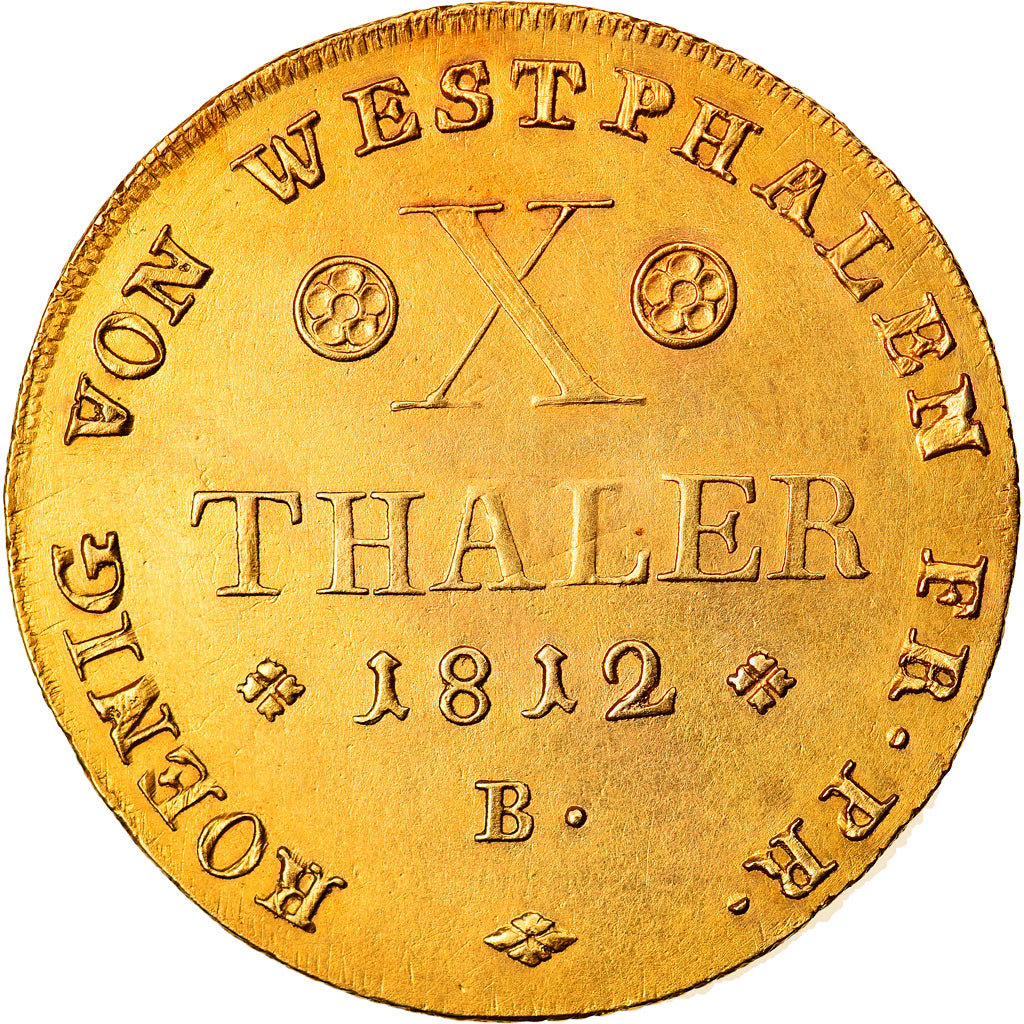 Kingdom of Westphalia, Jérôme Bonaparte, 10 Thaler, 1812, Brunswick, Gold