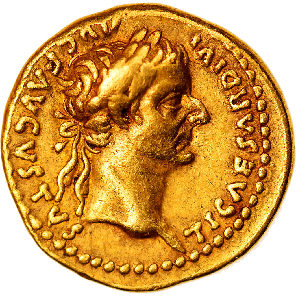 Tiberius, Aureus, 14-37, Lugdunum, Gold, VF(30-35), RIC:29