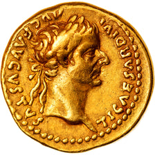 Tiberius, Aureus, 14-37, Lugdunum, Gold, VF(30-35), RIC:29