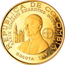 Colombia, Paul VI, 1500 Pesos, Int. Eucharistic Congress, 1968, Arezzo, Prueba